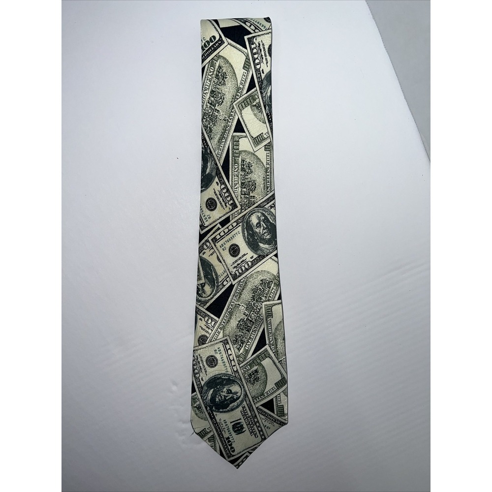 Big Bucks 1997 Money Neck Tie 100 Dollar Bills